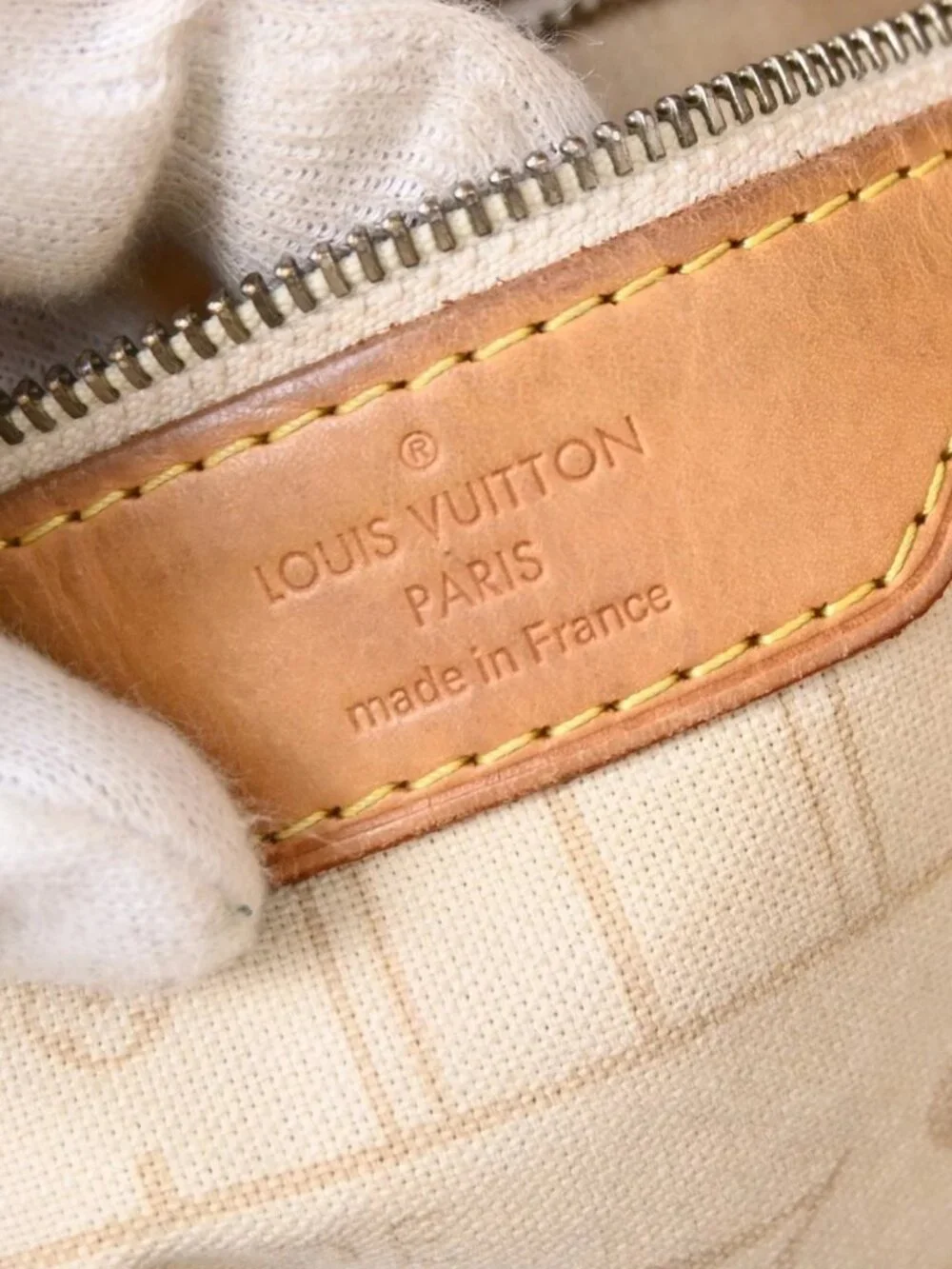 Best01 Louis Vuitton Azur Neverfull MM Shoulder Bag